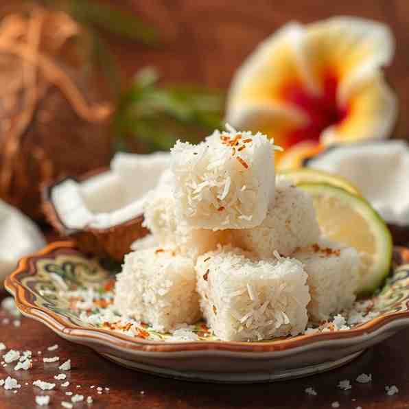 Guam Coconut Candy - Easy Sweetened Shredded Coconut Recipe